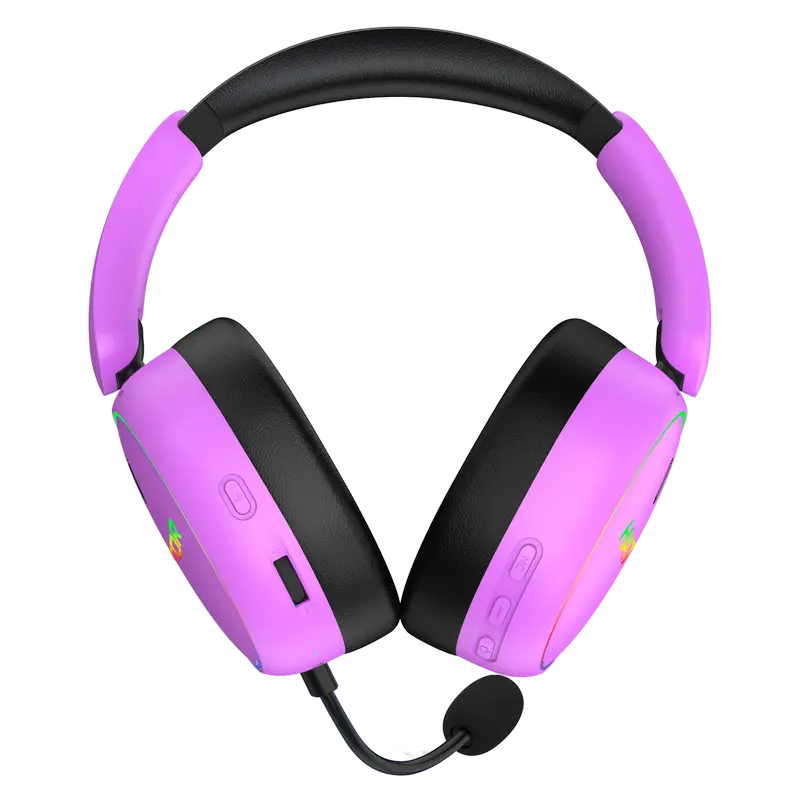 Stand pentru căști gaming HATOR Phoenix 2, Bluetooth/USB, Cyber Violet