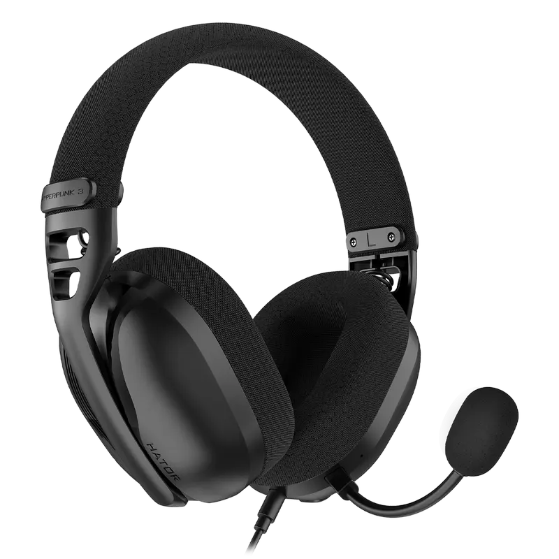 Căști gaming HATOR Hyperpunk 3 ESH01, Cu fir, Negru