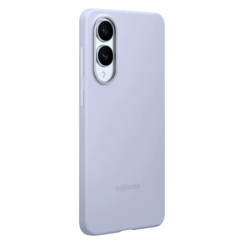 Husă Samsung Silicone Cover pentru Galaxy S25 Edge, Albastru deschis