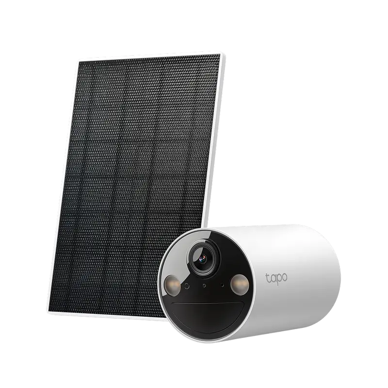 Camera de supraveghere Smart + Panou solar TP-LINK TAPO C410 KIT, Alb