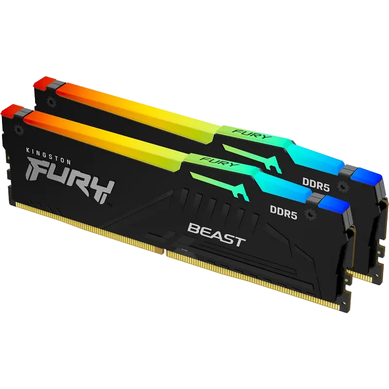 Cumpara  Computere și Laptop-uri - Memorie RAM Kingston FURY Beast RGB, DDR5 SDR..