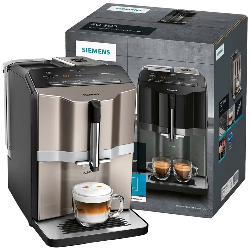 Aparat de cafea Siemens TI353204RW, Bronz | Negru