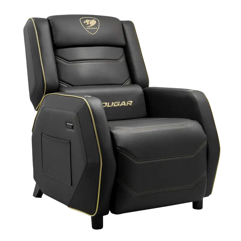 Scaun Gaming Cougar Ranger Pro Royal, PVC Piele, Negru | Auriu