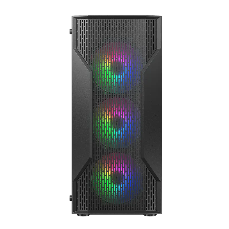 Carcasă PC Cougar MX 110 RGB, Midi-Tower, Fără PSU, Negru