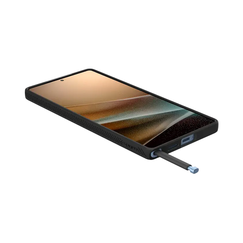 Husă Spigen Liquid Air pentru Samsung Galaxy S25 Ultra, Negru mat