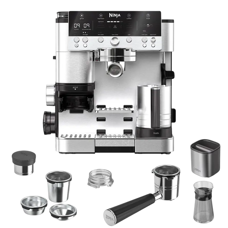 Cafetiera manuala Ninja ES601EU, 1650W, Oțel inoxidabil