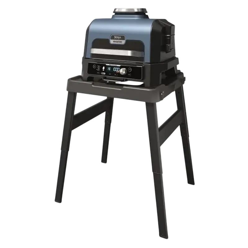 Grătar electric Ninja Woodfire Pro Connect XL, 1700W, Albastru | Negru