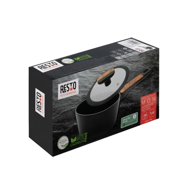 Tigaie RESTO 93186, 1.4l, Negru