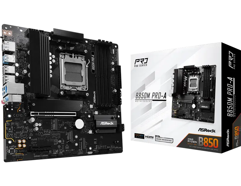 Cumpara  Plăci de bază - Placa de bază ASRock B850M Pro-A, AM5, AMD B8..