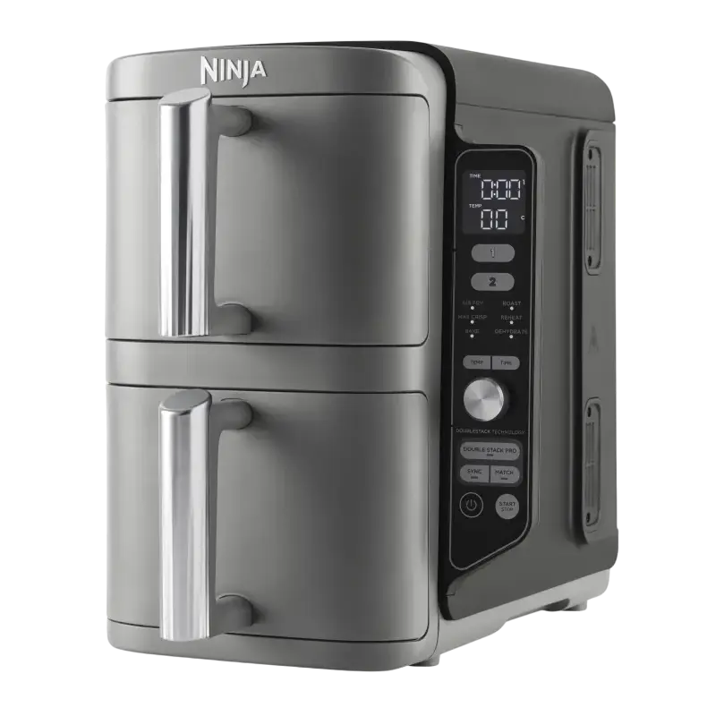Friteuză cu aer cald Ninja Double Stack XL SL400EU, Gri
