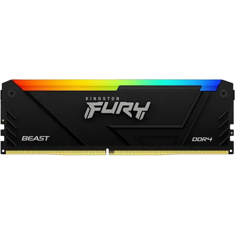 Оперативная память Kingston FURY Beast RGB, DDR4 SDRAM, 3600 МГц, 16 ГБ, KF436C17BB2AK2/16