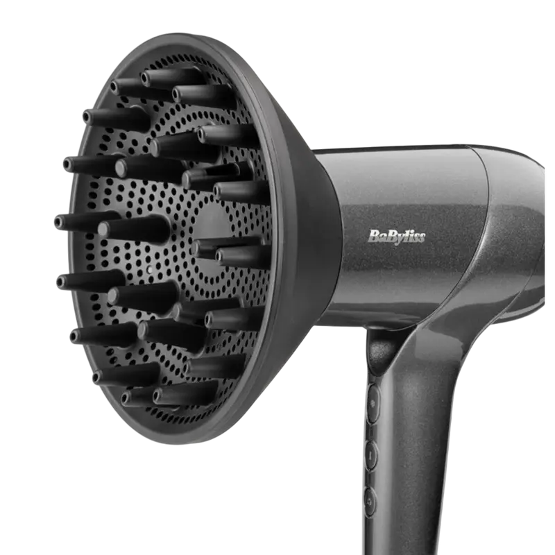 Uscător de păr BaByliss D6200DE, 1600W, Gri
