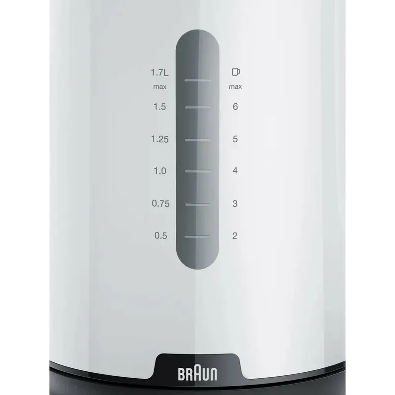 Fierbător electric Braun WK 1100 WH, Alb | Negru