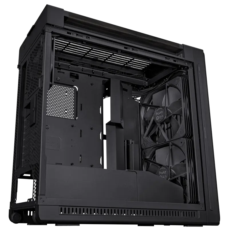 Carcasă PC ASUS ProArt PA602 Wood TG, Midi-Tower, Negru