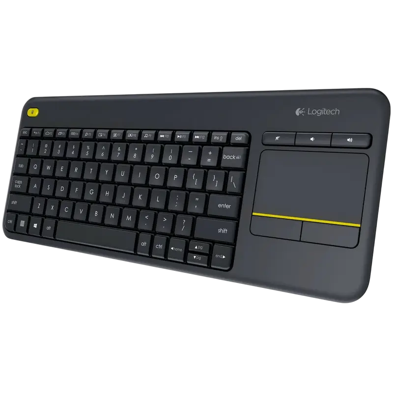 Клавиатура Logitech K400 Plus, беспроводная, чёрный