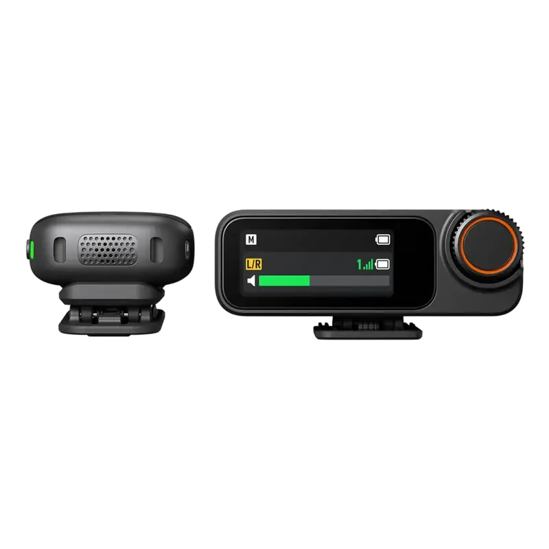 Microfon portabil pentru înregistrare vocală DJI Mic 3 (2 TX + 1 RX + Charging Case), Fără fir, Negru