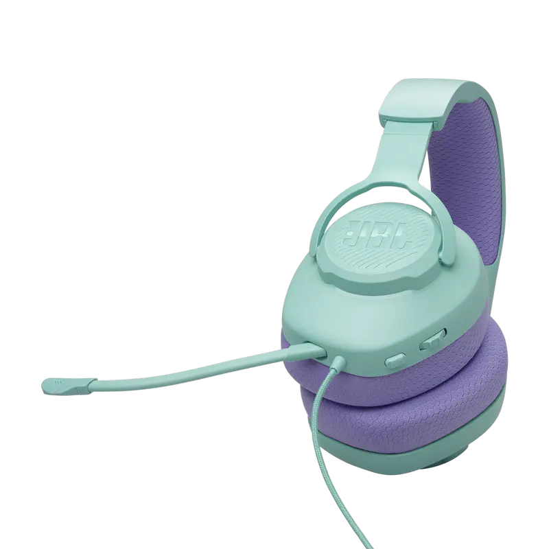 Căști gaming JBL Quantum 100M2, Cu fir, Cyan