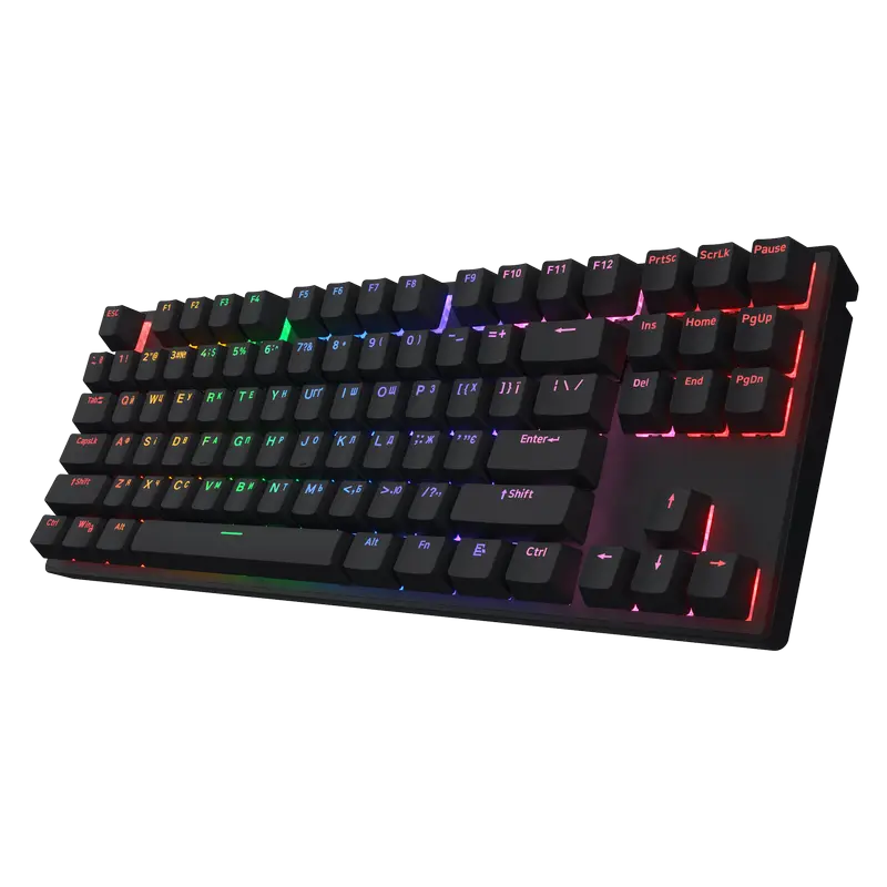 Tastatură HATOR Icefall Mecha TKL, Fără fir, Negru
