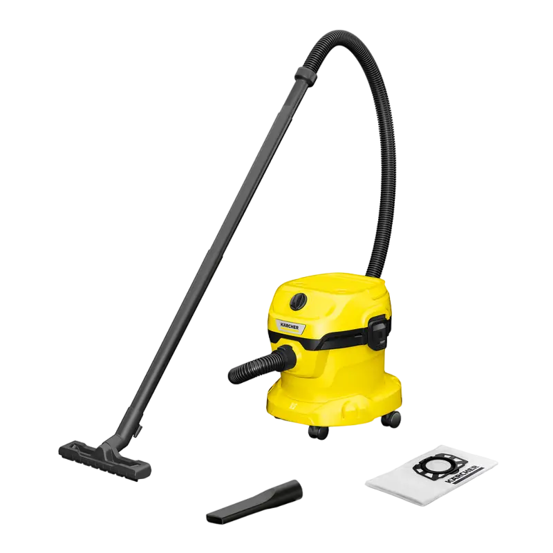 Aspirator Karcher WD 2 Plus V-12/4/18 + Filtre-saci KFI 357, Galben