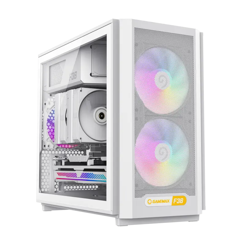 Carcasă PC Gamemax F36 WH, Mini-Tower, Fără P..