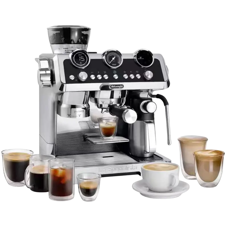 Cafetiera manuala DeLonghi EC 9865.M, 1450W, Oțel inoxidabil