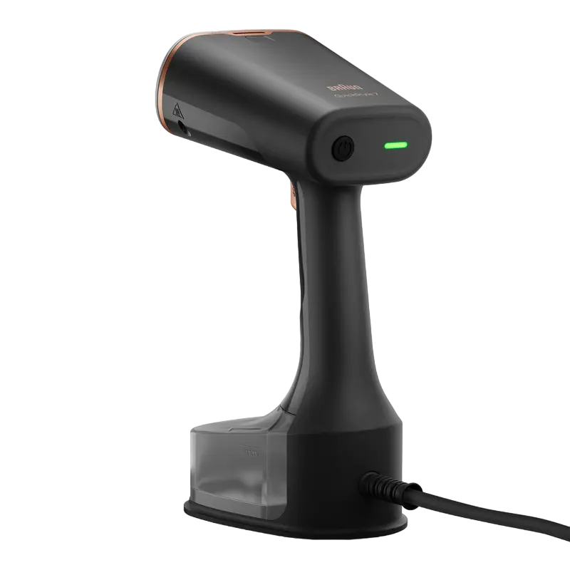 Aparat de călcat vertical cu aburi Braun GS 7077 BK, Negru