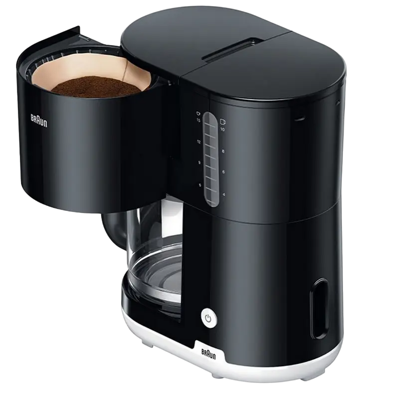 Cafetiera cu picurare Braun KF1100 BK, 1000W, Negru