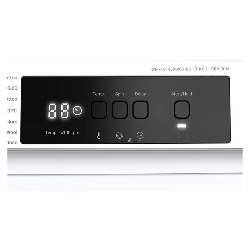 Mașină de spălat Sharp WM-FA7450W0D-RS, 7kg, Alb