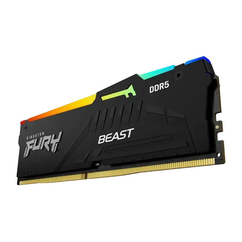 Memorie RAM Kingston FURY Beast RGB, DDR5 SDRAM, 5600 MHz, 64GB, KF556C36BBEAK2-64