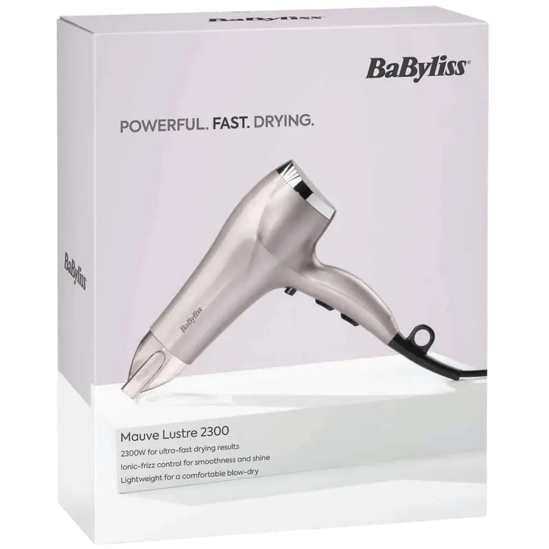 Uscător de păr BaByliss D781E, 2300W, Roz