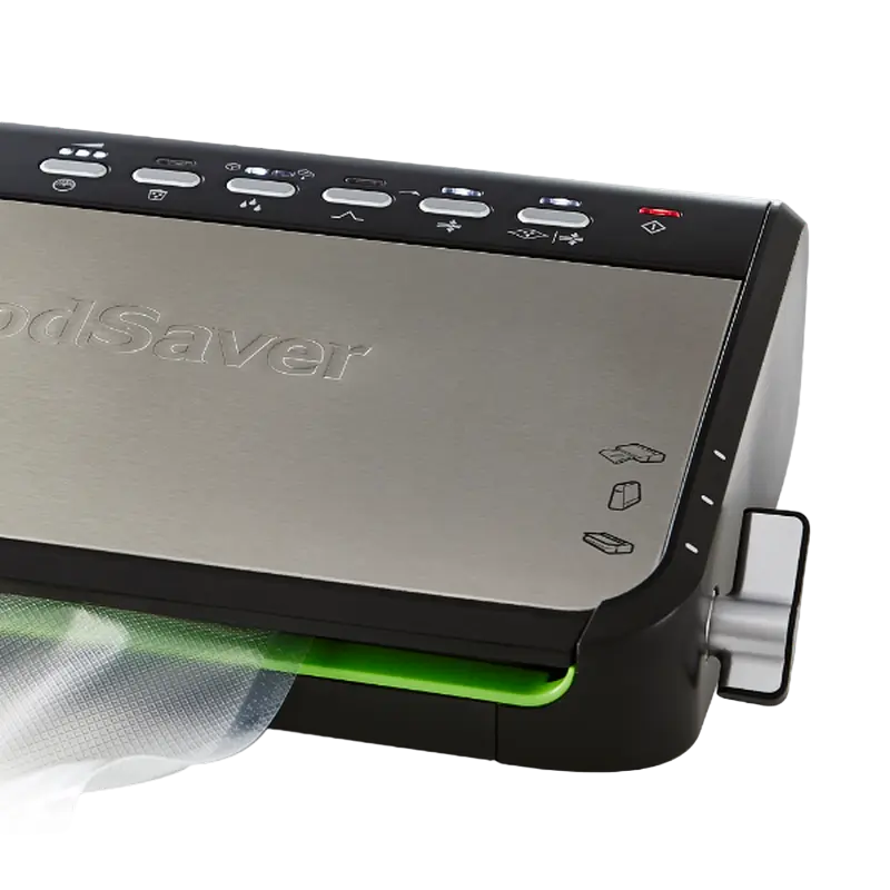 Aparat de vidat FoodSaver FFS005X-01, Oțel inoxidabil, Negru