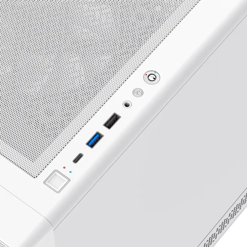 Carcasă PC Gamemax Focus MW, Micro-ATX, ATX, Alb