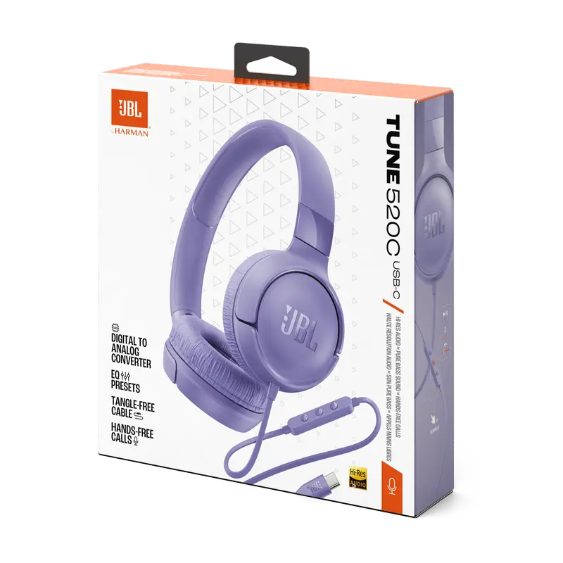 Căști JBL Tune 520C, Violet