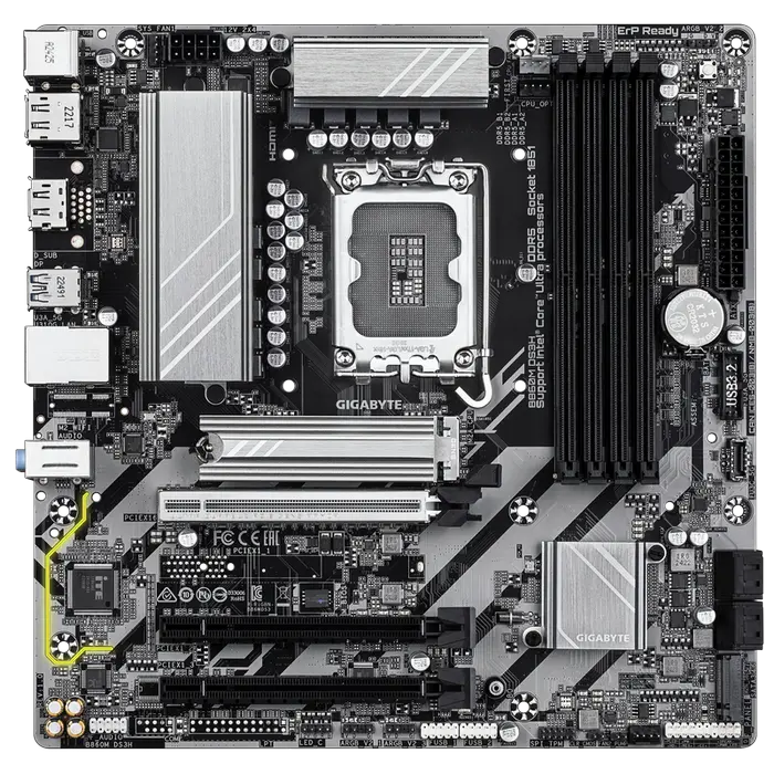 Материнская плата Gigabyte B860M DS3H, LGA1851, Intel B860, Micro-ATX