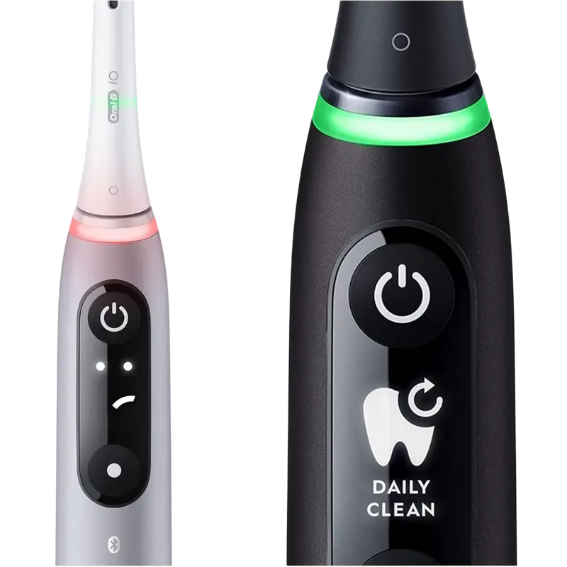 Set de periuțe de dinți electrice de sunet Braun iO6 Series Duo, Lava | Pink