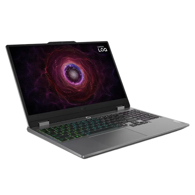 Laptop Gaming 15,6" Lenovo LOQ 15ARP9, Luna Grey, AMD Ryzen 7 7435HS, 24GB/1024GB, Fără SO