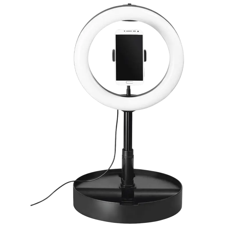 Lampă circulară HAMA SpotLight Smart 102 II, Negru