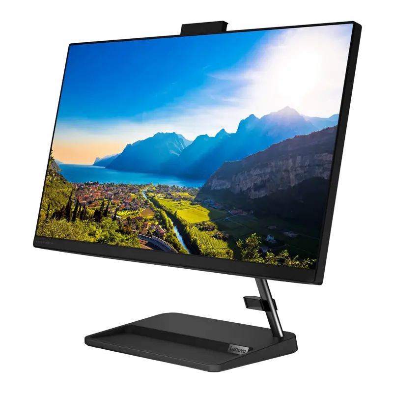 Computer All-in-One Lenovo IdeaCentre AIO 3 24ALC6, 23,8", AMD Ryzen 5 7430U, 8GB/512GB, Fără SO, Negru
