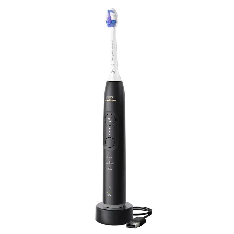 Periuța de dinți electrică sonică Philips HX7411/02, Negru