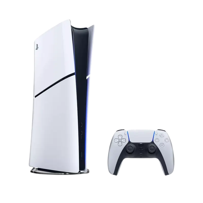 Consola de joc SONY PlayStation 5 Slim Digital Edition 1TB + Fortnite, Alb