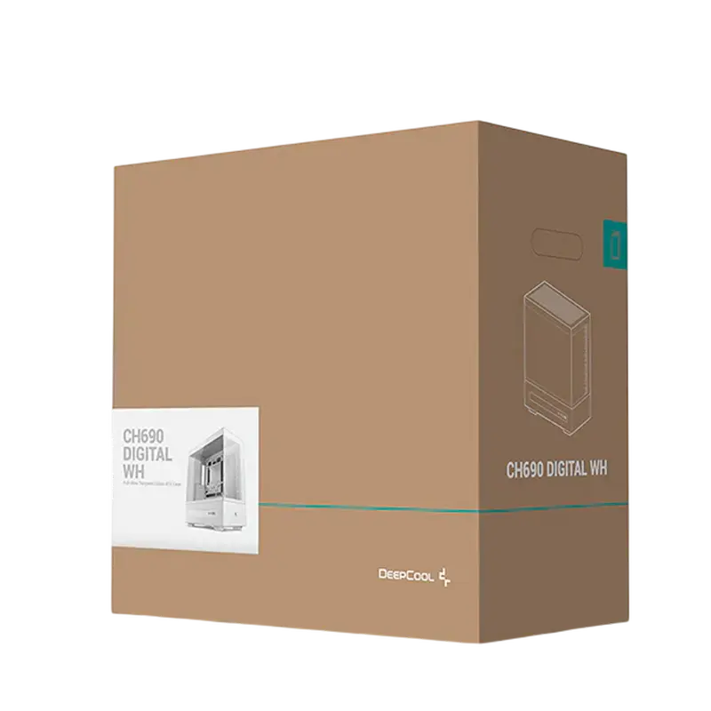 Carcasă PC Deepcool CH690 Digital WH, Midi-Tower, Fără PSU, Alb