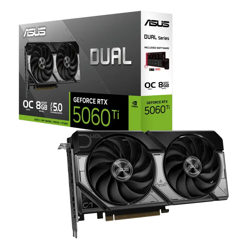 Placă Video ASUS DUAL-RTX5060TI-O8G..
