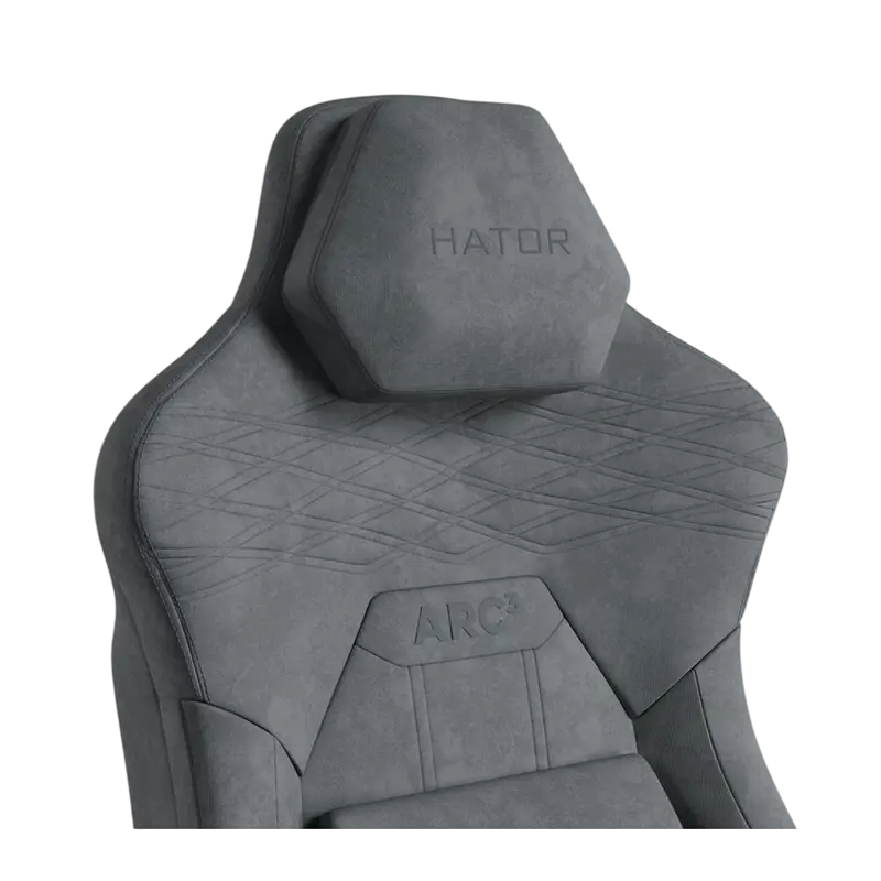 Игровое кресло HATOR Arc 3 XL, Велюр, Серый