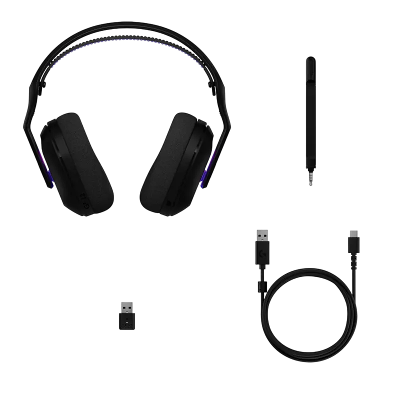 Căști Logitech G522, Bluetooth/USB, Negru