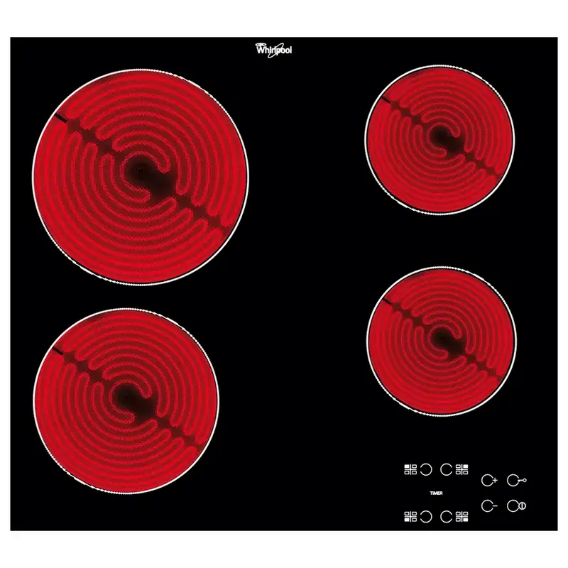 Plita incorporabilă electrică Whirlpool AKT 8090 NE, Negru