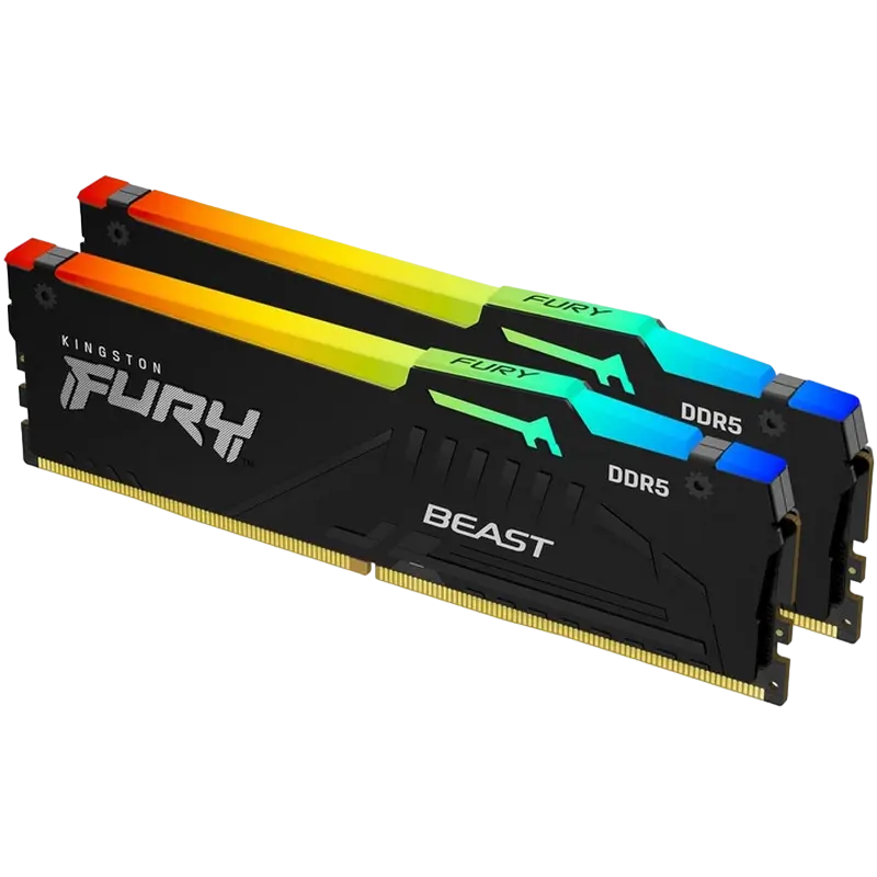 Memorie RAM Kingston FURY Beast RGB, DDR5 SDR..