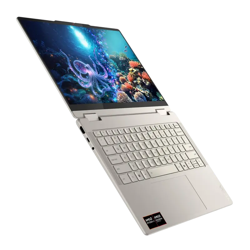 Ноутбук 14" Lenovo Yoga 7 2-in-1 14APK10, Seashell, AMD Ryzen AI 5 340, 24Гб/1024Гб, Без ОС