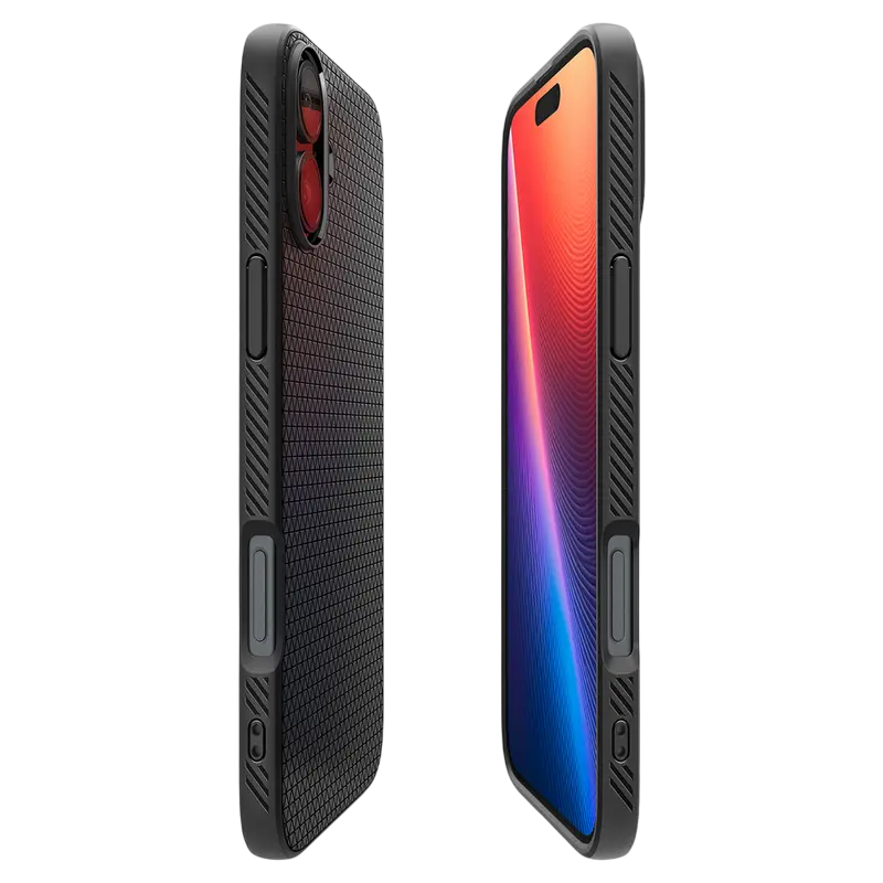 Husă Spigen iPhone 16 Plus Liquid Air, Negru mat