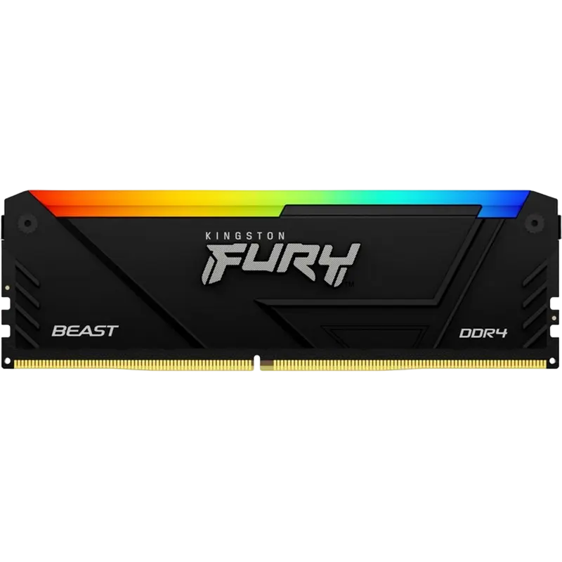 Memorie RAM Kingston FURY Beast RGB, DDR4 SDRAM, 3200 MHz, 16GB, KF432C16BB2AK2/16