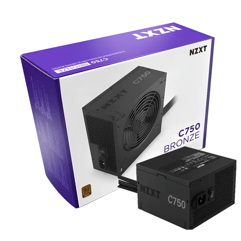 Sursă Alimentare PC NZXT C750 Bronze, 750W, ATX, Nemodular